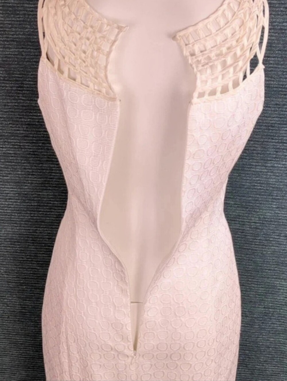 Antonio Melani Sheath Dress, Silk Lattice Yoke - Picture 12 of 14